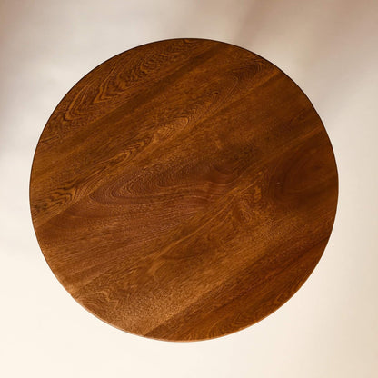 Brossard | Round Side Table with Angled Legs | Natural