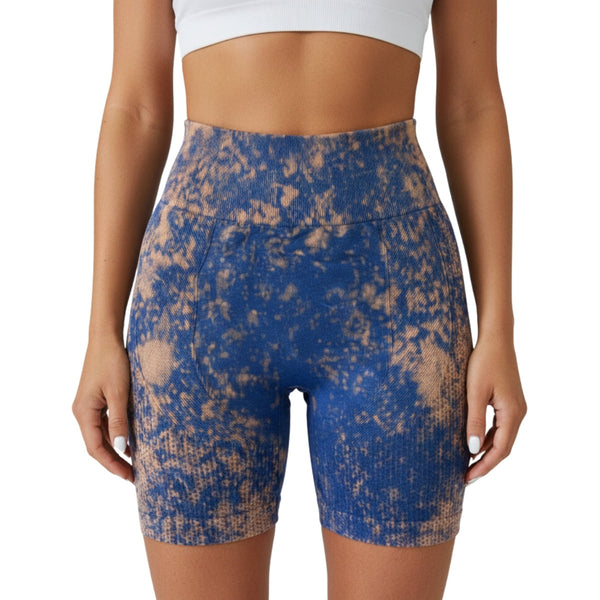 GDA Seamless | Seamless Push-Up Sports Shorts | Steel Wash