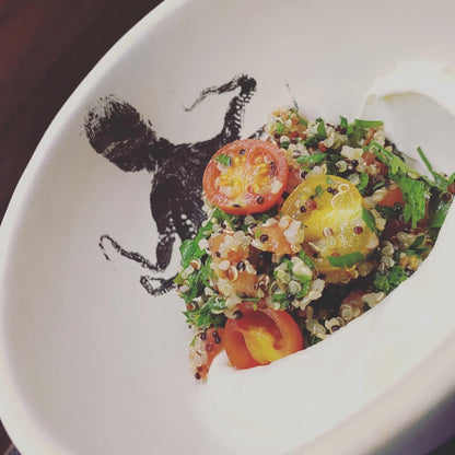 Damar | Individual Octopus Bowl | Black Print