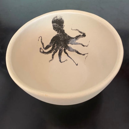 Damar | Individual Octopus Bowl | Black Print