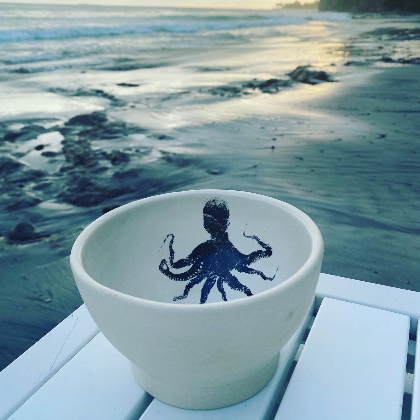 Damar | Individual Octopus Bowl | Black Print