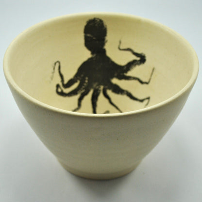 Damar | Individual Octopus Bowl | Black Print
