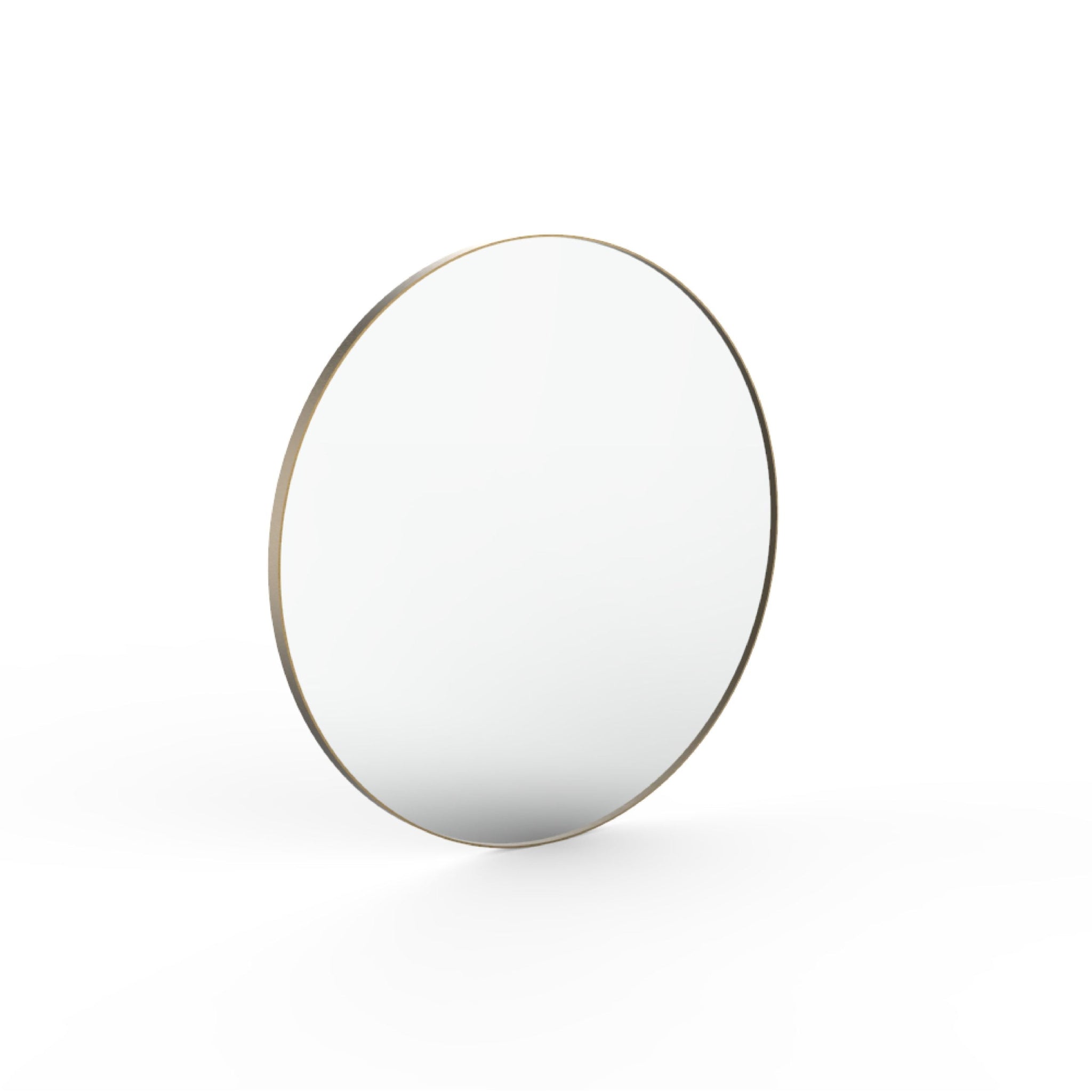 Admirror | Circular Contemporary Mirror | Black, Gold