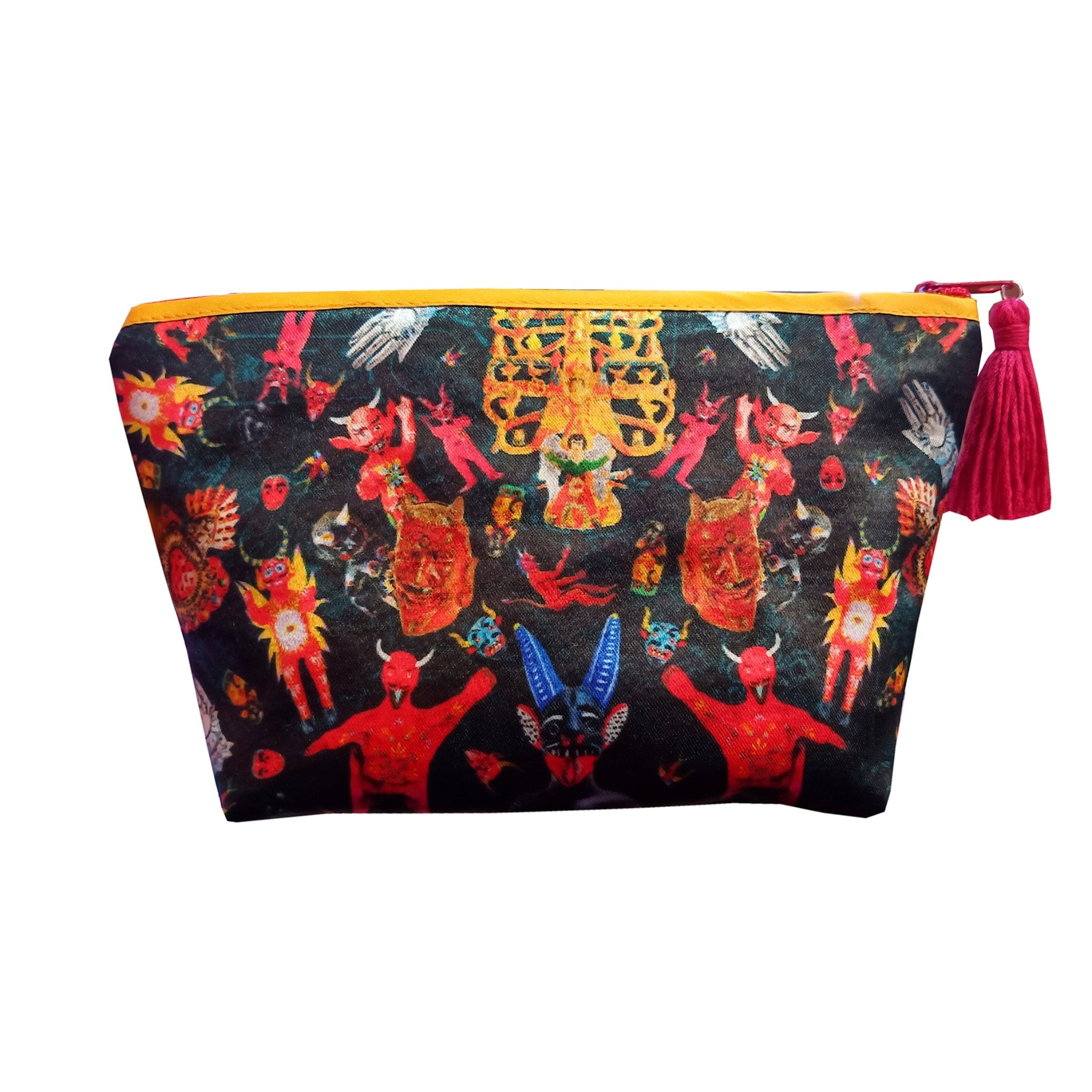 Cautivo | Chamucos Cosmetic Bag | Black