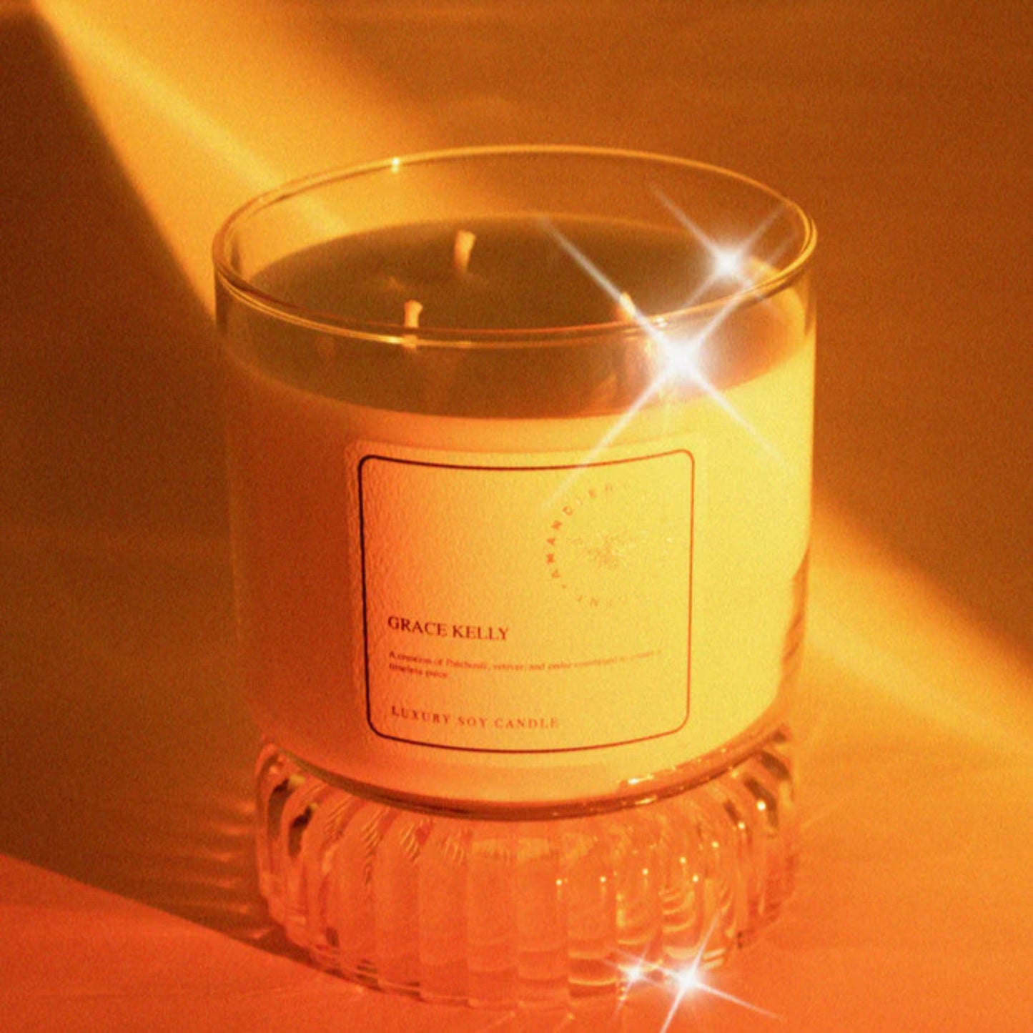 Amandier | 3-Wick Scented Candle | Grace Kelly Scent