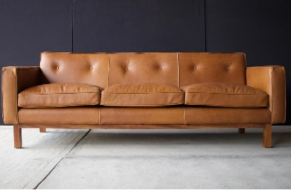 Natural Leather | Embassy Sofa | Saddle Brown