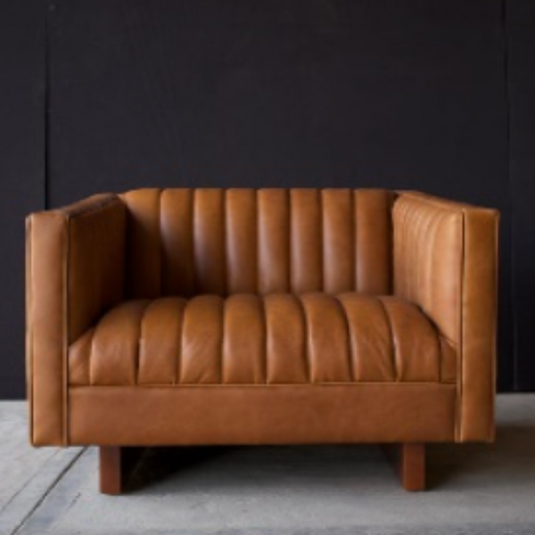Natural Leather | Wallace Chair | Saddle Black, Saddle Brown, and Canyon Whisky