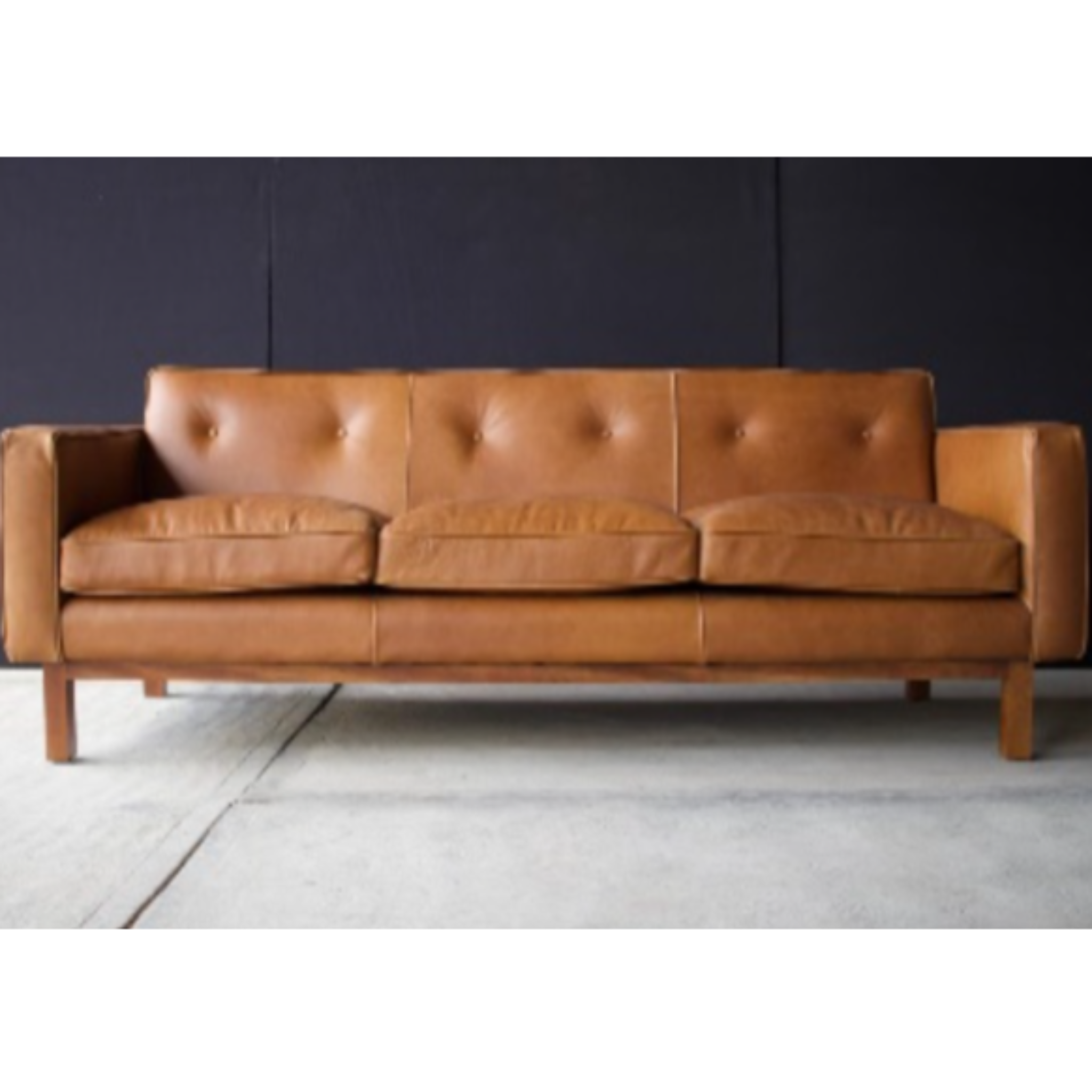 Natural Leather | Embassy Sofa | Saddle Brown