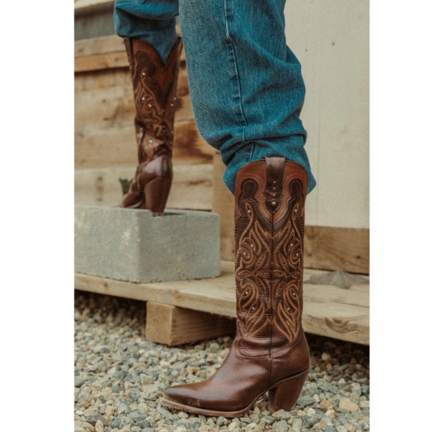 Rio Grande | Women's Tall Boots Sicilia | Sunset Oak