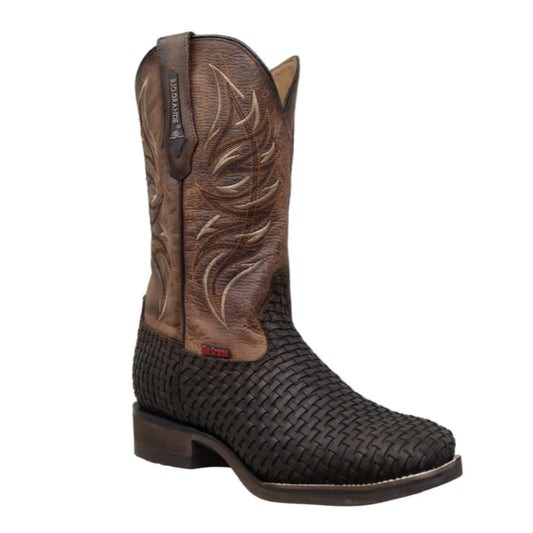 Rio Grande | Western Rodeo Boot Phoenix | Woven Brown