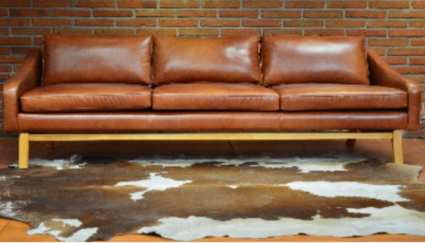 Natural Leather | Holandés Sofa | Hunter Saddle