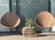 Tropico | Set of 2 Acapulco Special Chairs and 1 Barrel Table | Beige