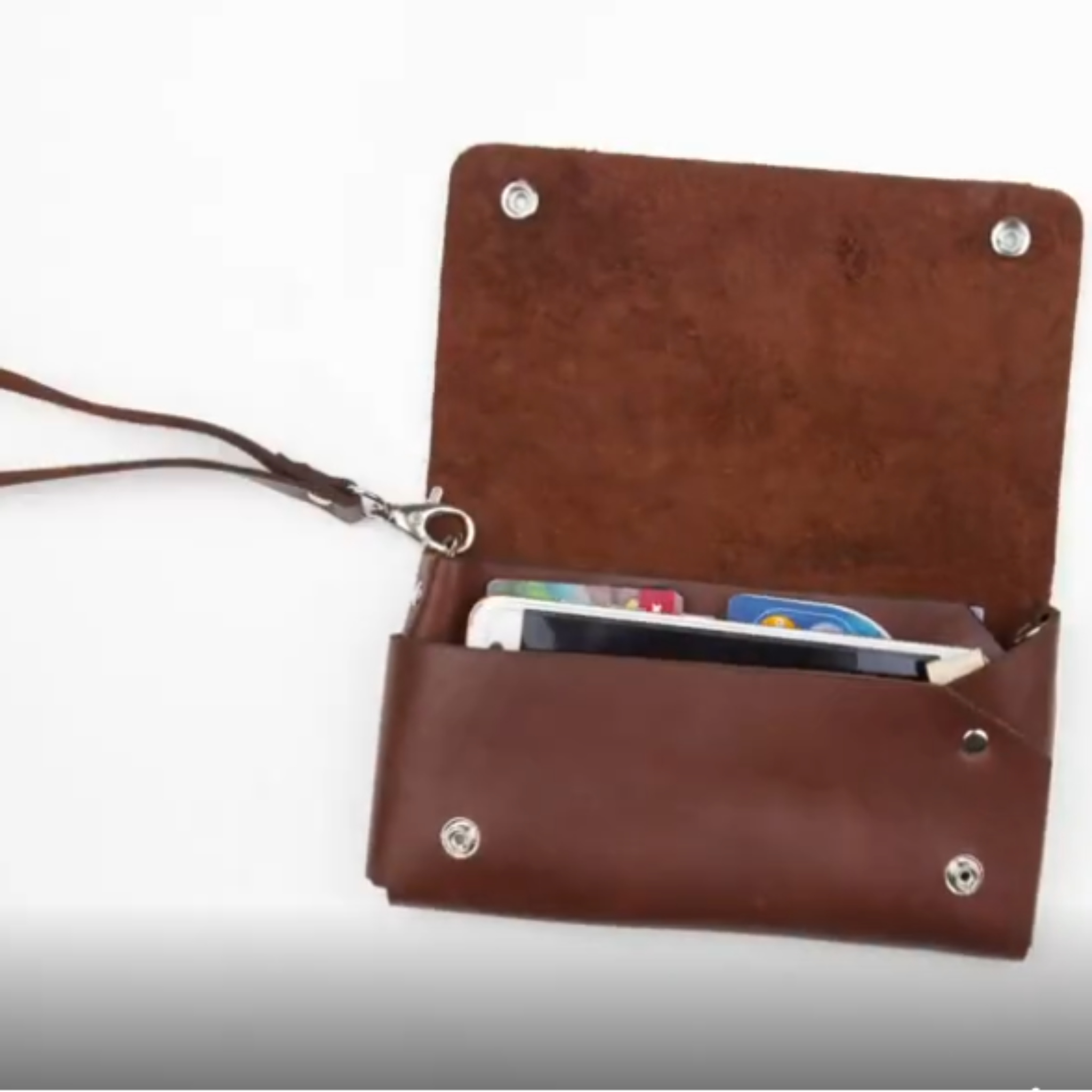Plek | Premium Leather Phone Wallet | Black, Brown