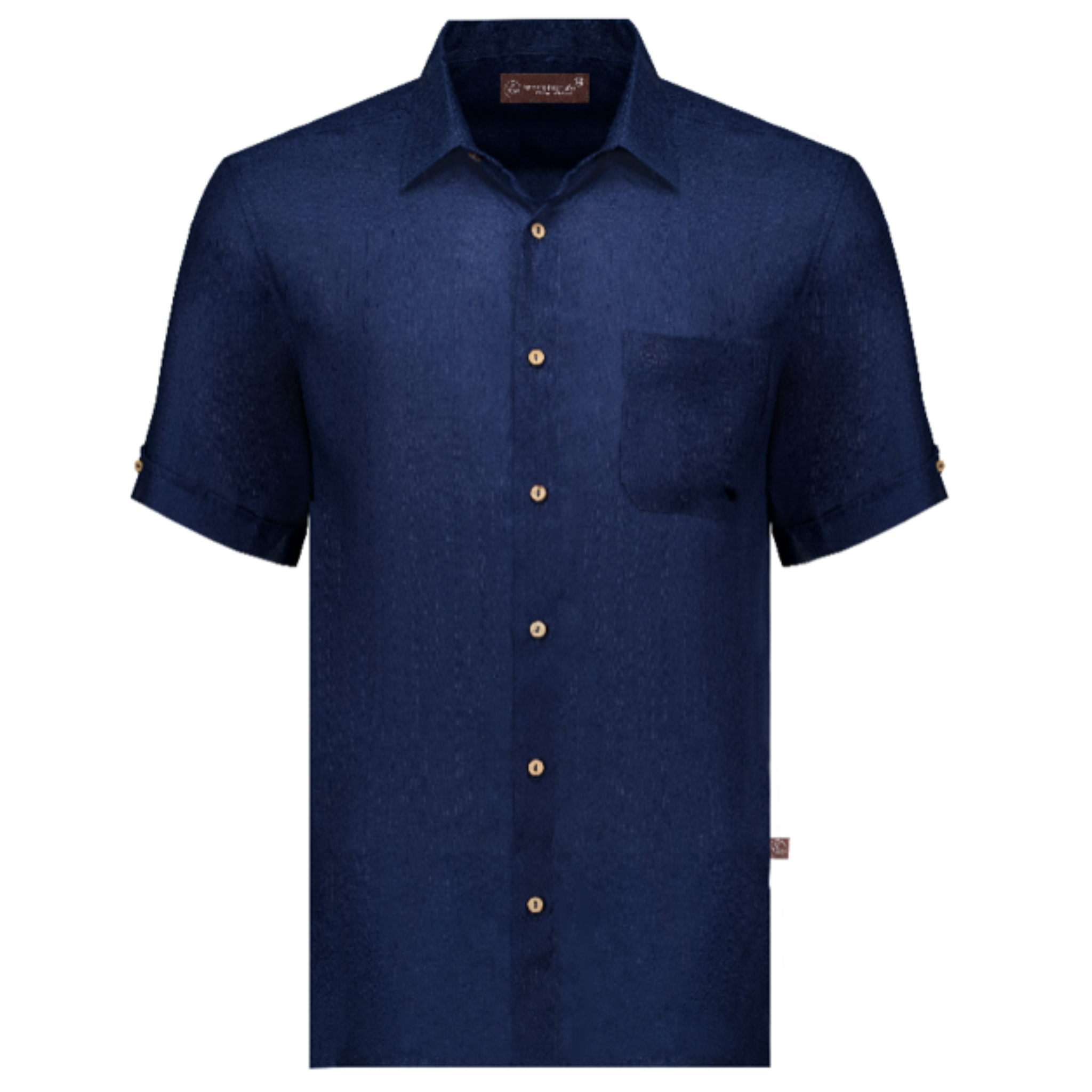 Ignacio Marrufo | WPE31CB-Handcrafted Guayabera | Navy