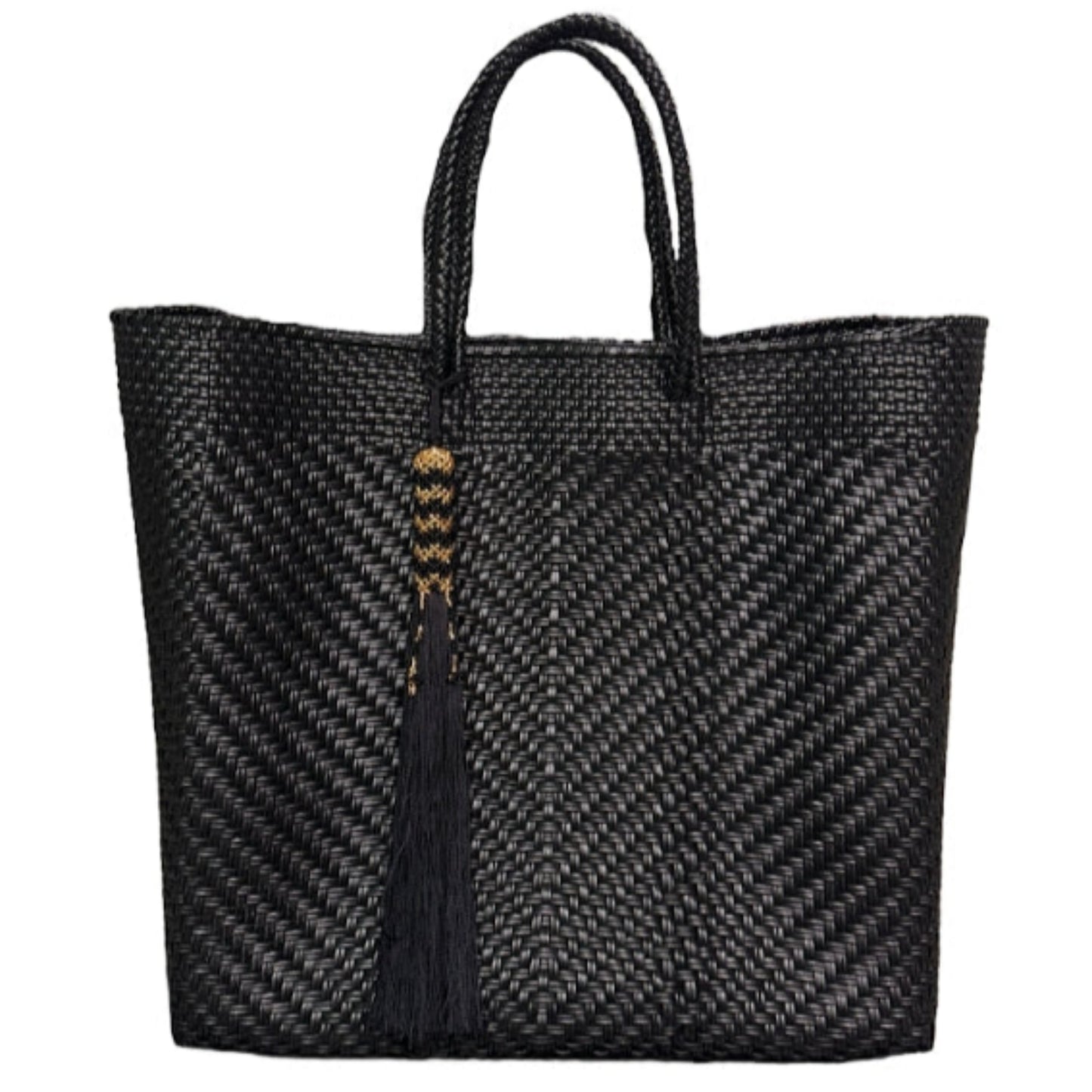 Ela Kovuna | Women's Medium Handcrafted Tote Bag | Black