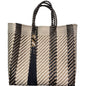 Ela Kovuna | EKM0004 Medium Handcrafted Tote Bag | Gold, Black and Beige