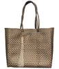 Ela Kovuna | Women's Medium Handcrafted Tote Bag | Gold