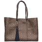 Ela Kovuna | Women's Large Handcrafted Tote Bag | Black and Gold