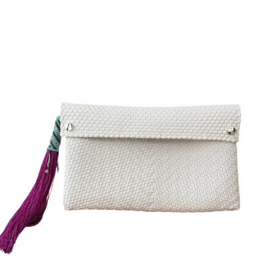 Ela Kovuna | Women's Handcrafted Clutch | White