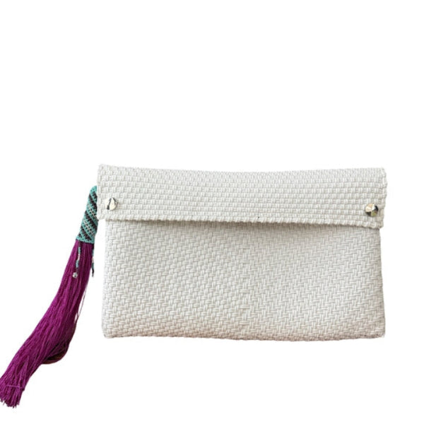 Ela Kovuna | Women's Handcrafted Clutch | White