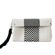 Ela Kovuna | Women's Handcrafted Clutch | White and Black