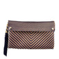 Ela Kovuna | Women´s Handcrafted Clutch | Gold and Navy Blue
