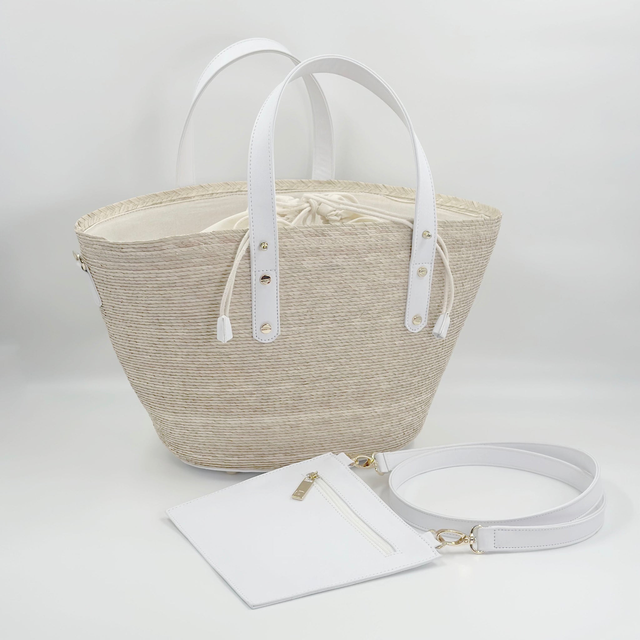 By Del Rio | Casual Palm Leaf Beach Bag | Various Colors