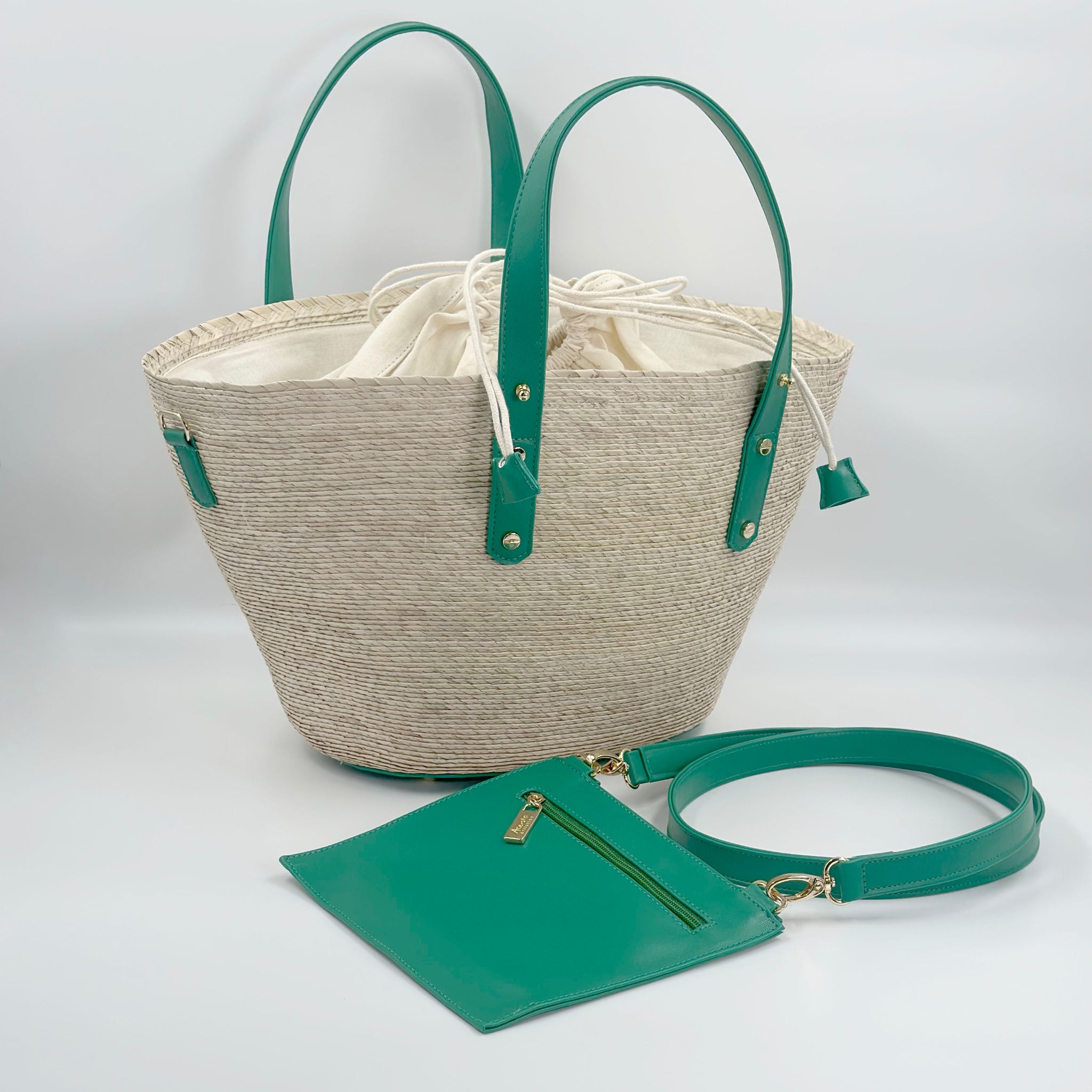 By Del Rio | Casual Palm Leaf Beach Bag | Various Colors
