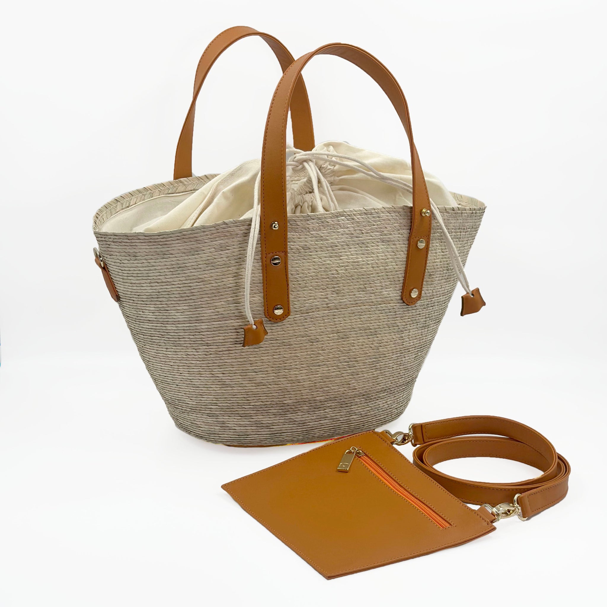 By Del Rio | Casual Palm Leaf Beach Bag | Various Colors