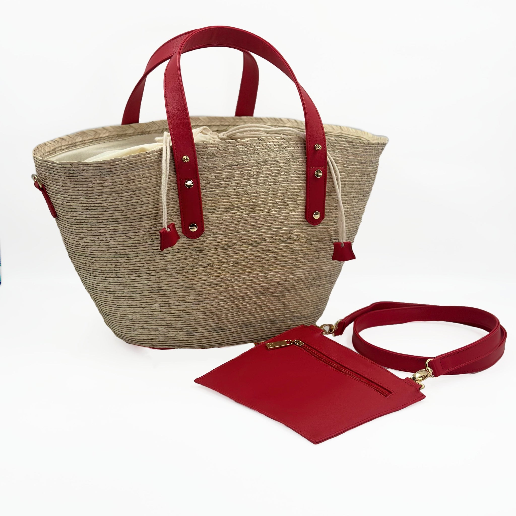 By Del Rio | Casual Palm Leaf Beach Bag | Various Colors