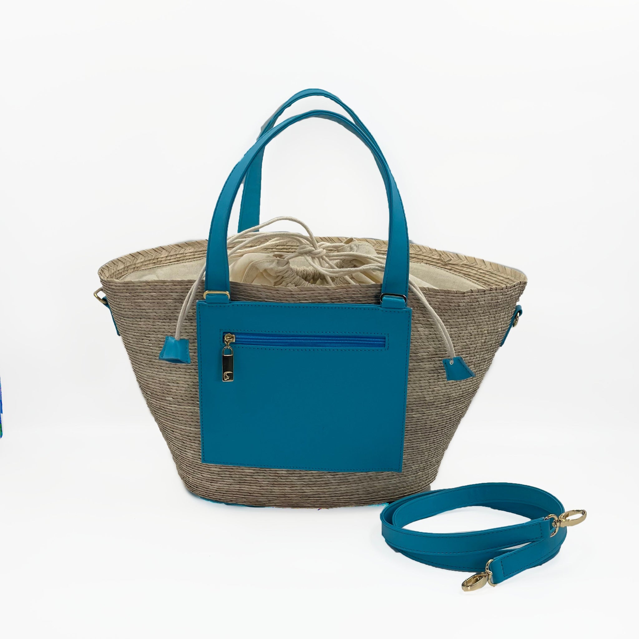 By Del Rio | Casual Palm Leaf Beach Bag | Various Colors