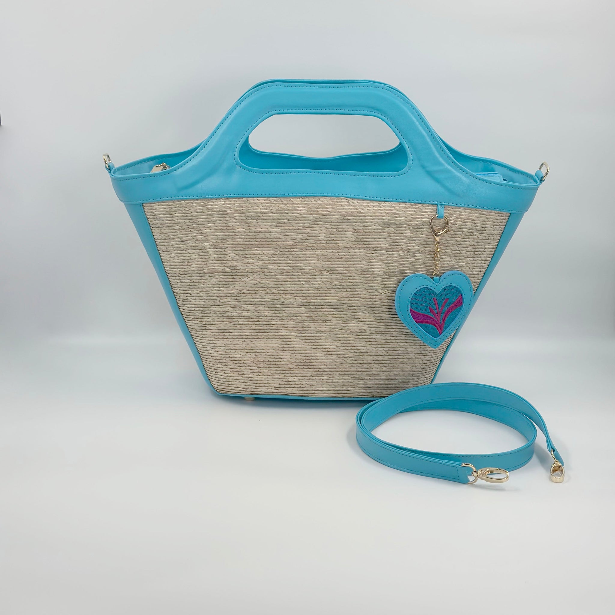 By Del Rio | Casual Camping Small Palm Leaf Bag | Various Colors
