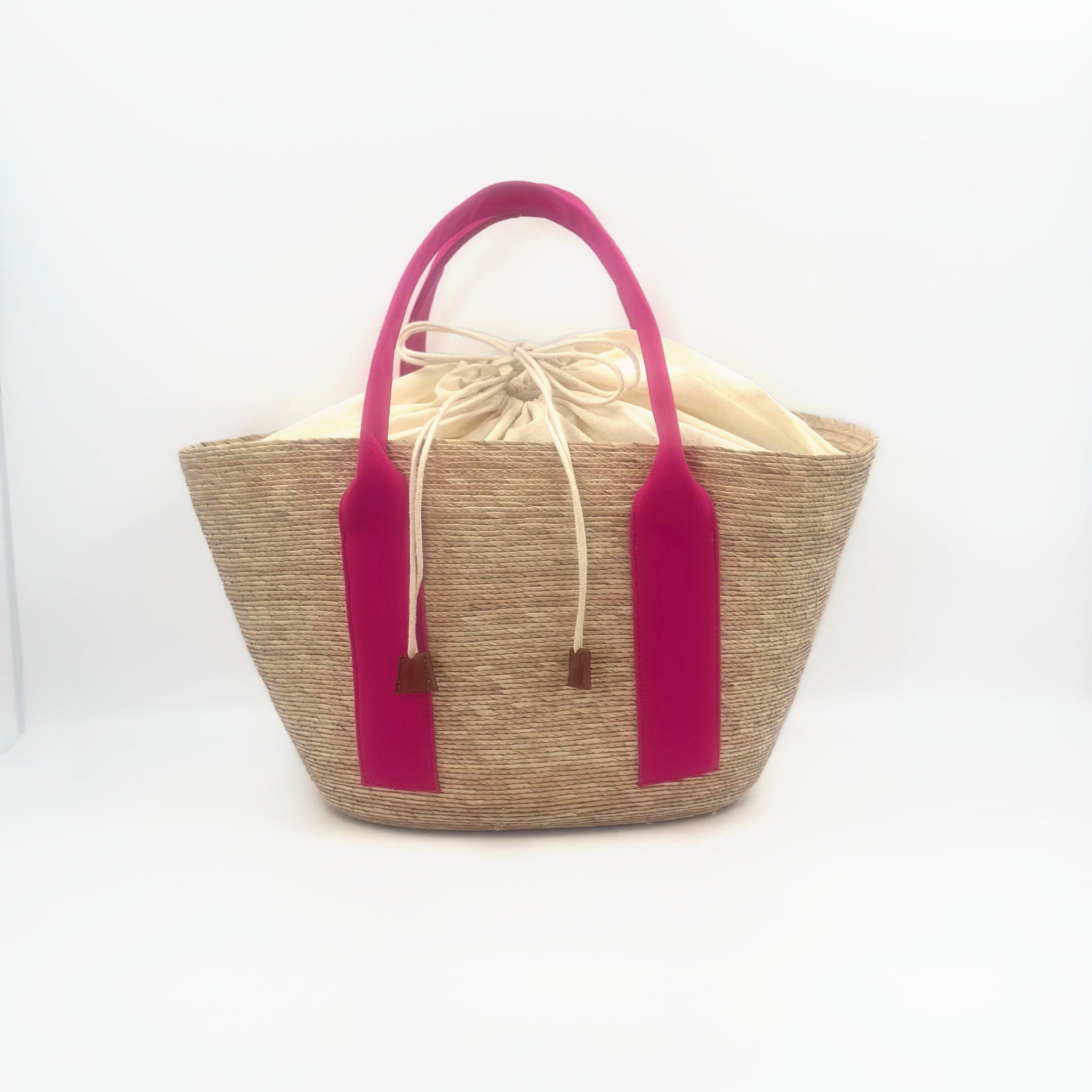 By Del Rio | Casual Fashion Palm Leaf Bag | Black, Beige, Fuchsia, Turquoise