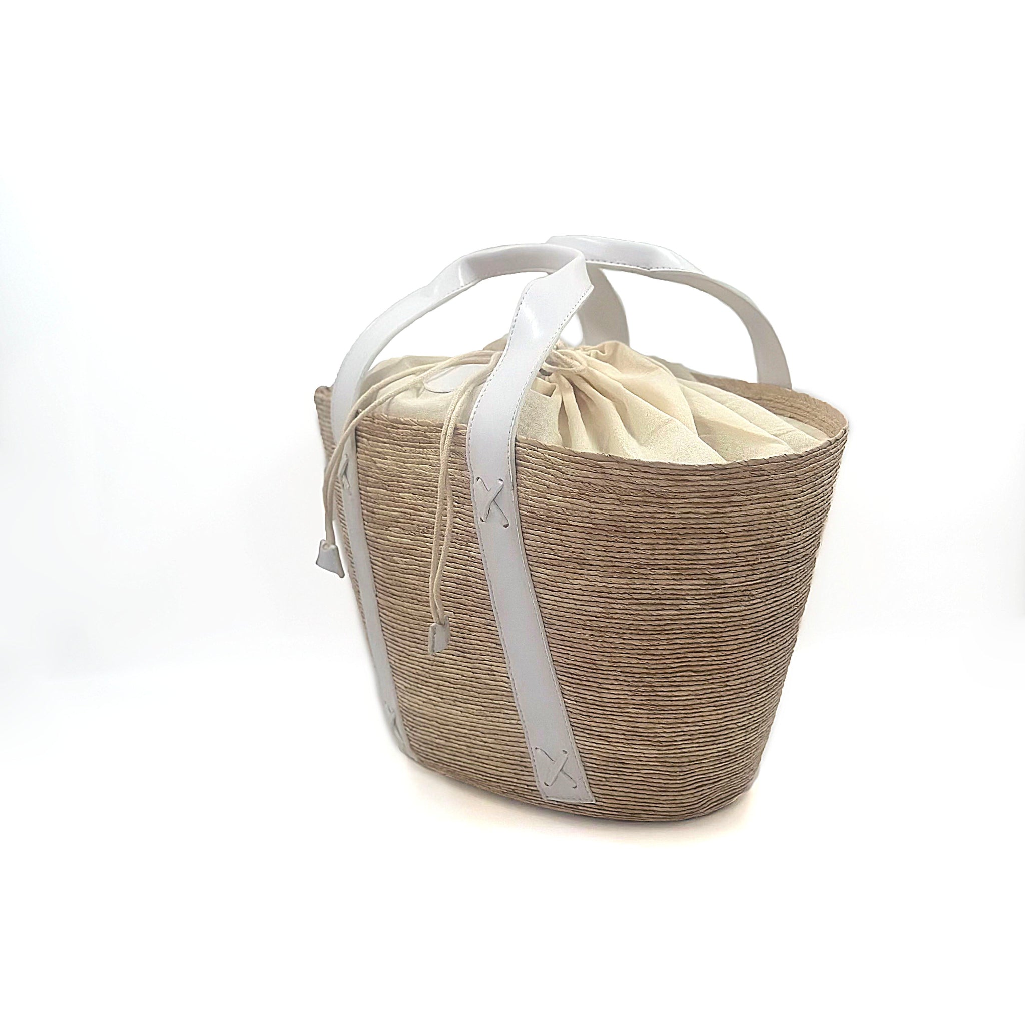 By Del Rio | Casual Glamour Palm Leaf Bag | Black, White, Camel