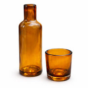 Limoncello | Bottle-Style Vase 1 – Blown Glass | Amber
