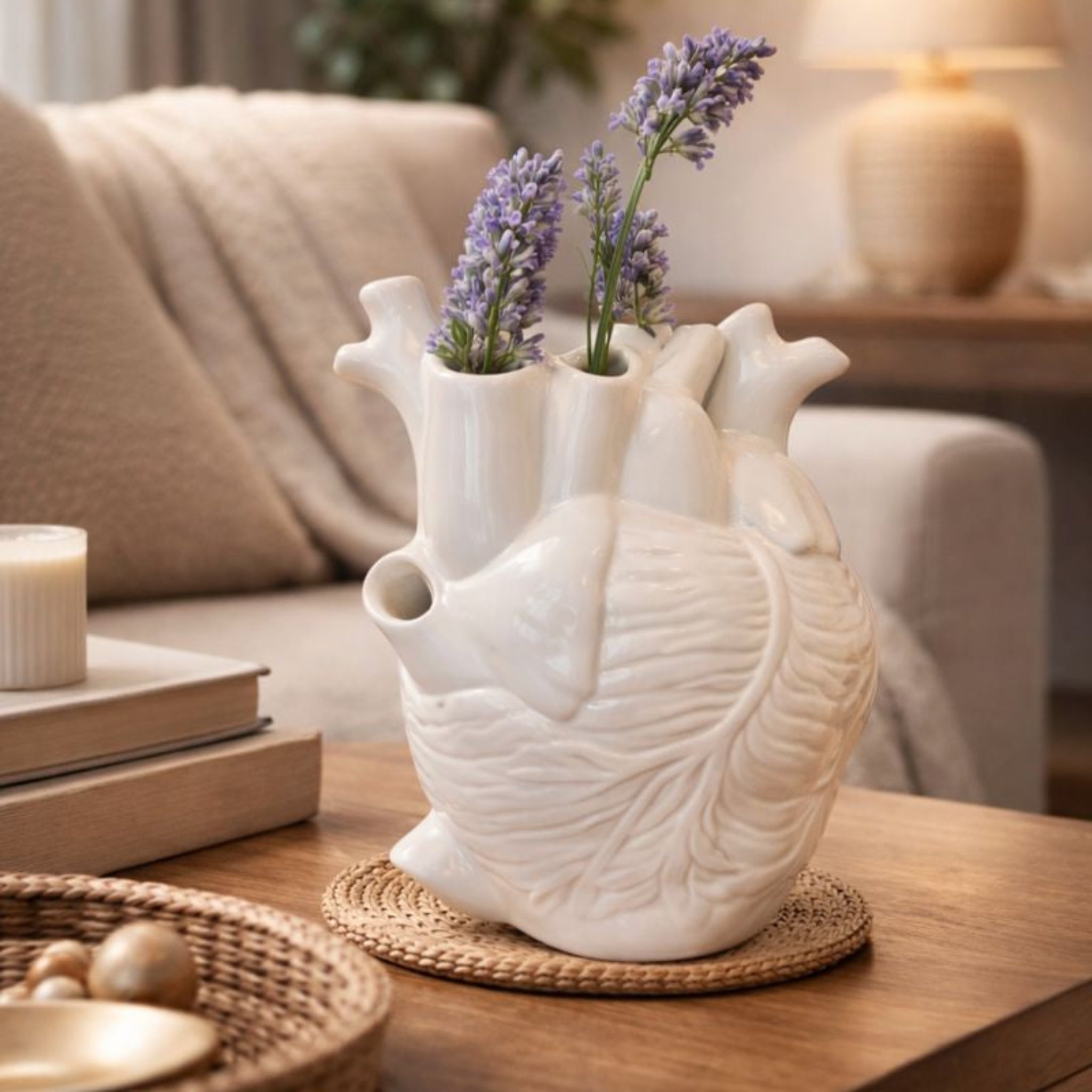 Limoncello | White Ceramic Heart