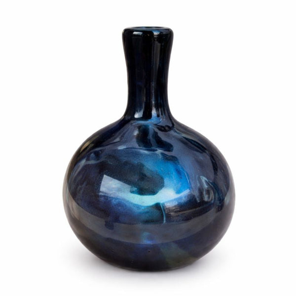 Limoncello | Blue Ball Vase | Blown Glass