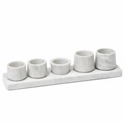 Limoncello | Set of 4 Mezcal Glasses | Polished Marble