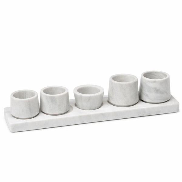 Limoncello | Set of 4 Mezcal Glasses | Polished Marble