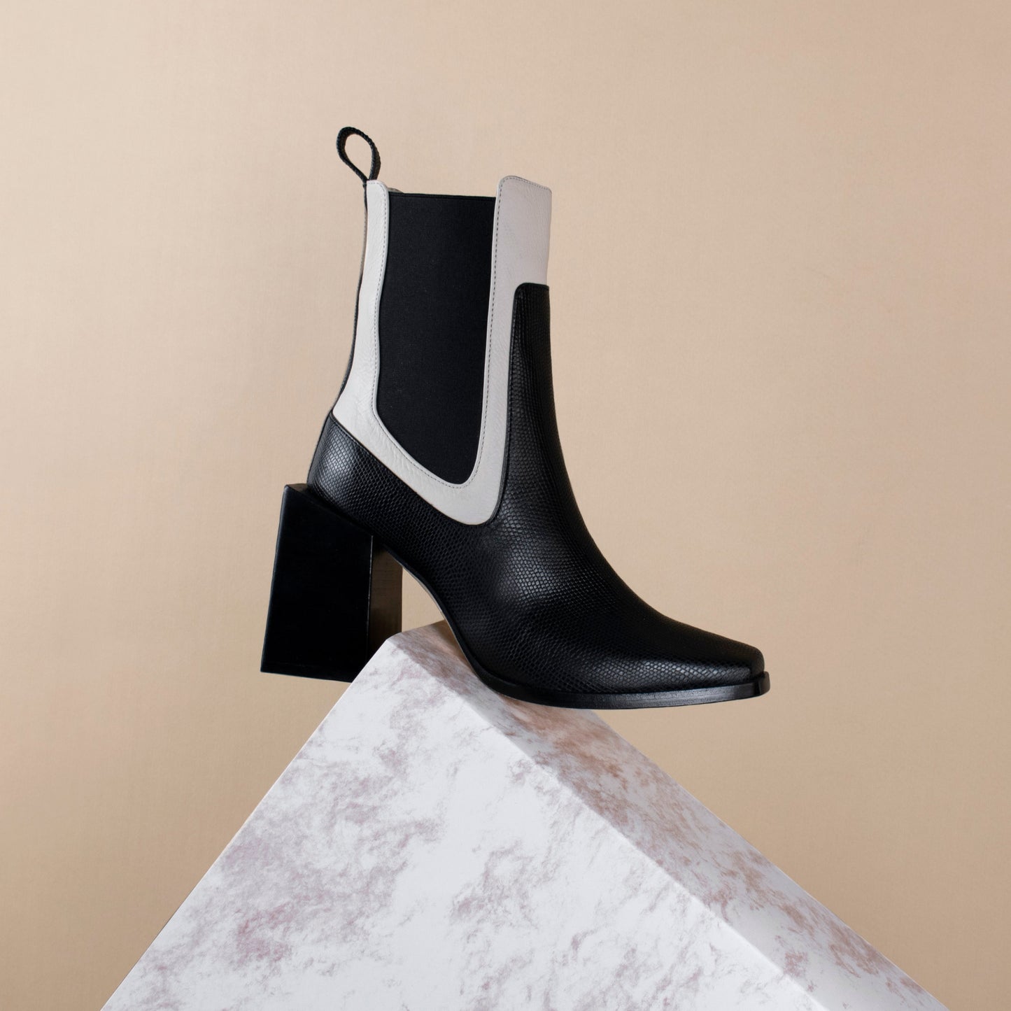 Dante | Adama Black Sand – Premium Leather Ankle Boot