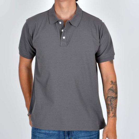 Silver Moos | Polo T-Shirt – Piqué Fabric 2464-0 | Grey