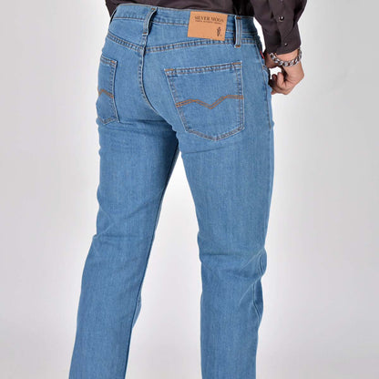 Silver Moos | Classic Straight-Cut Comfort Jeans 10521-T3 | Light Wash