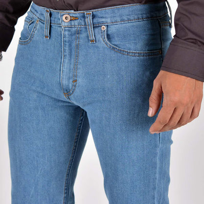 Silver Moos | Classic Straight-Cut Comfort Jeans 10521-T3 | Light Wash