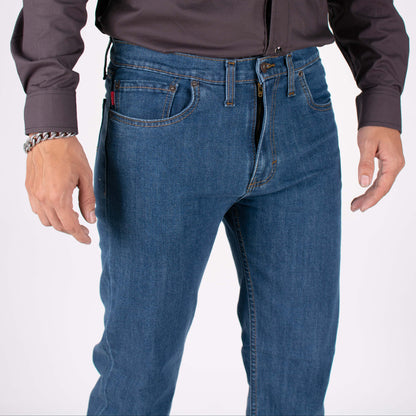 Silver Moos | Classic Straight-Cut Comfort Jeans 10521-T2 | Medium Wash