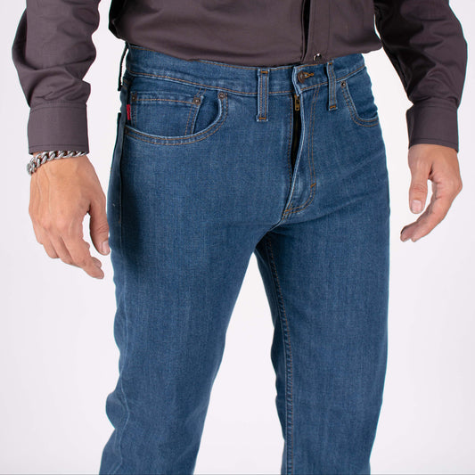 Silver Moos | Classic Straight-Cut Comfort Jeans 10521-T2 | Medium Wash