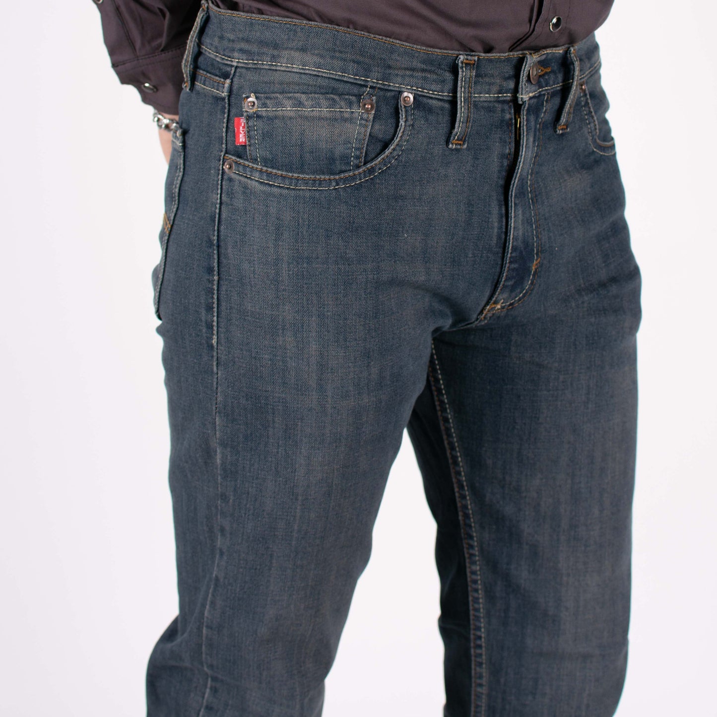 Silver Moos | Classic Straight-Cut Comfort Jeans 10521-T4 | Vintage Wash