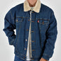 Silver Moos | Classic Stretch Fabric Jacket with Sherpa Lining 9240-T4 | Medium Wash