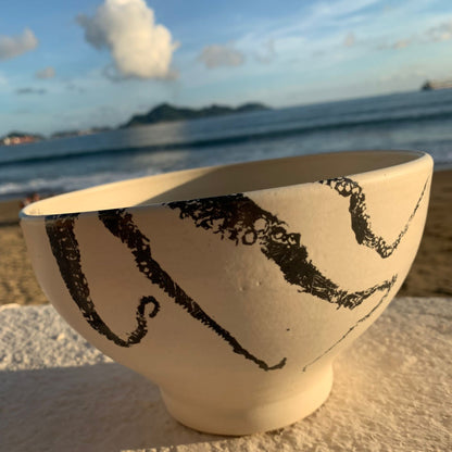 Damar | Octopus Salad Bowl | Black Print