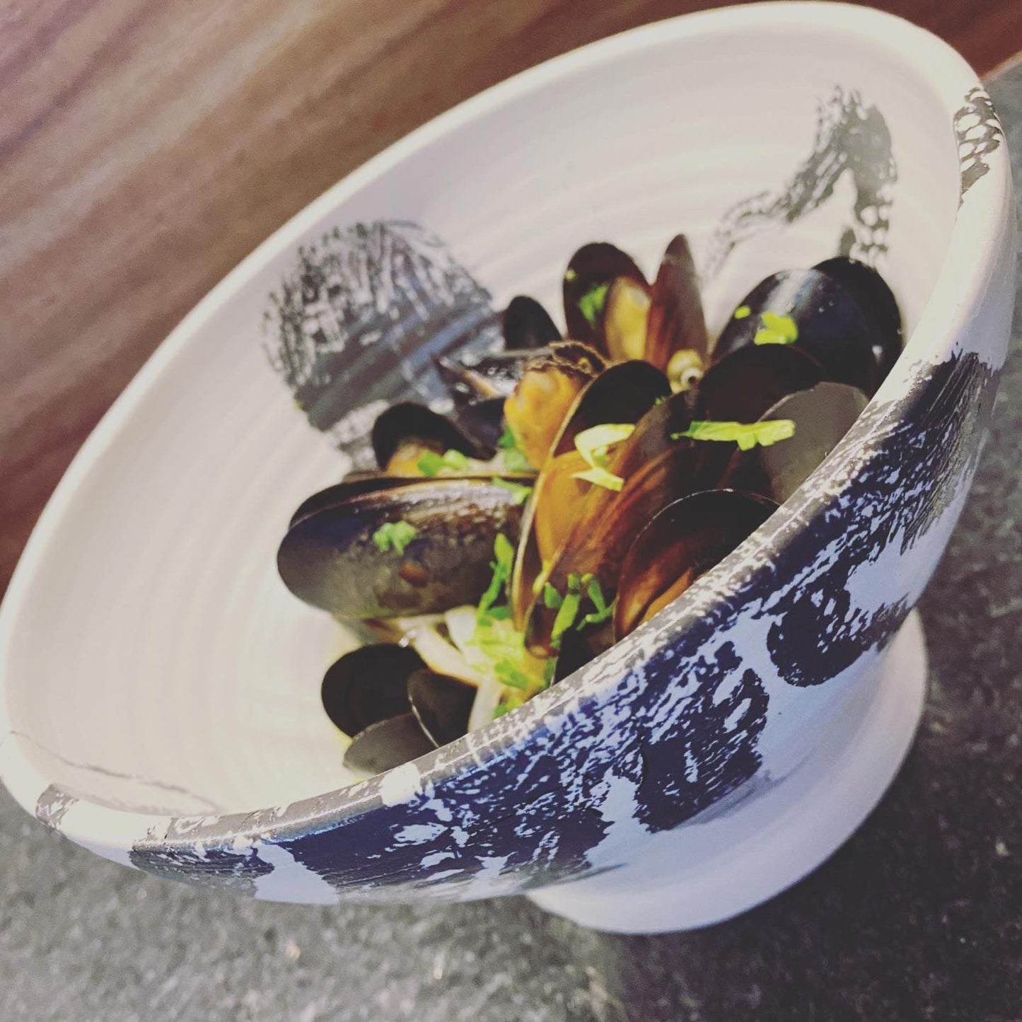 Damar | Octopus Salad Bowl | Black Print