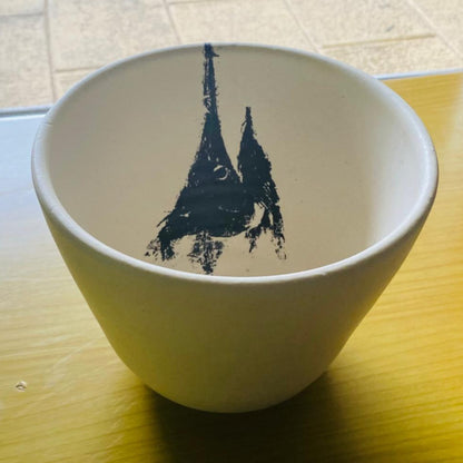 Damar | Black Marlin Head Bowl | Black Print